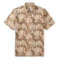 Men's cotton Aloha shirt featuring an eastern-inspired Good Fortune pattern.