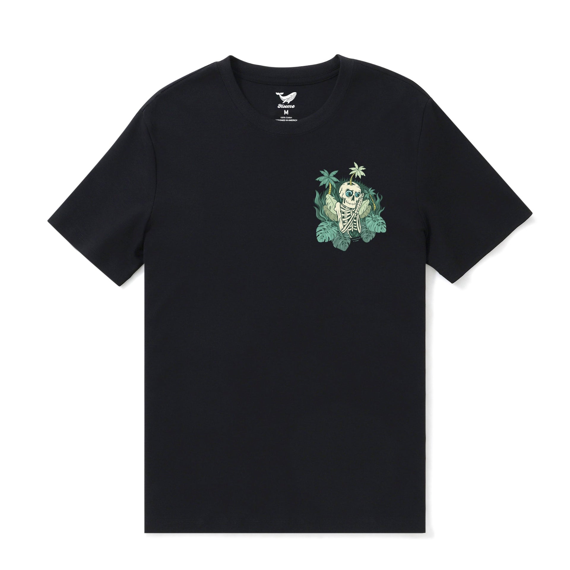 Mind Surfing Graphic Crew Neck T-Shirt in Black