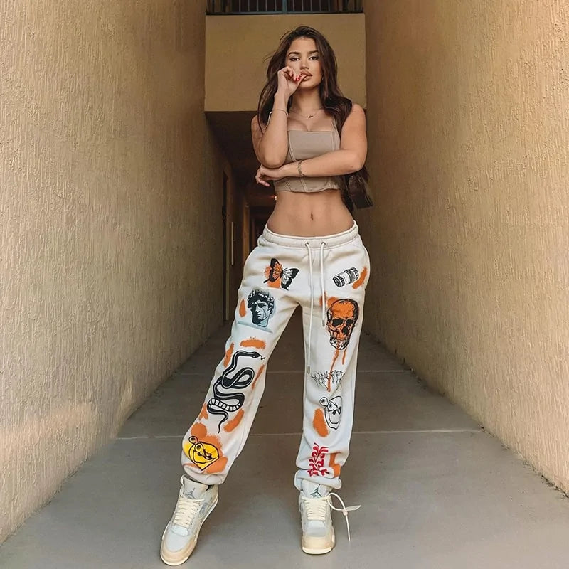 Sweat Pant Cartoon Printed