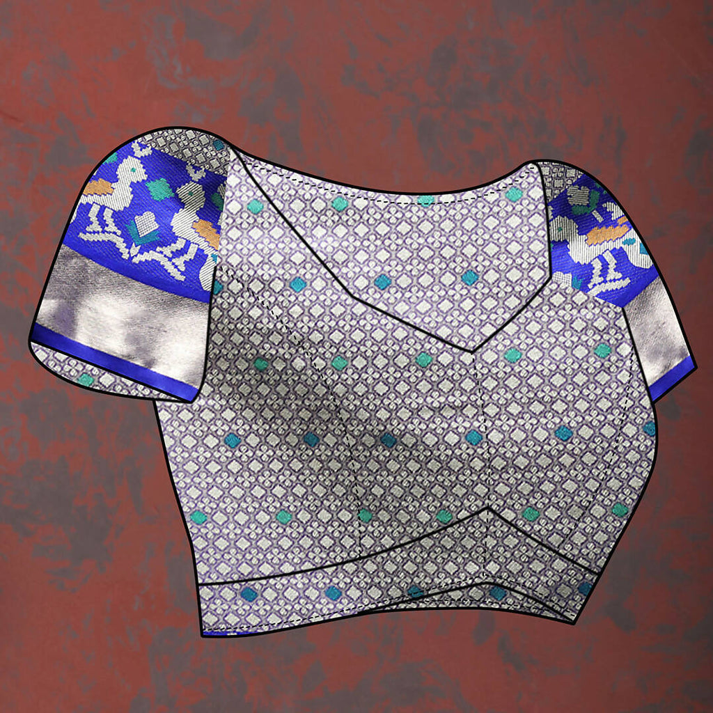 Pink Organza Silk Saree with Meenakari Weaving Design