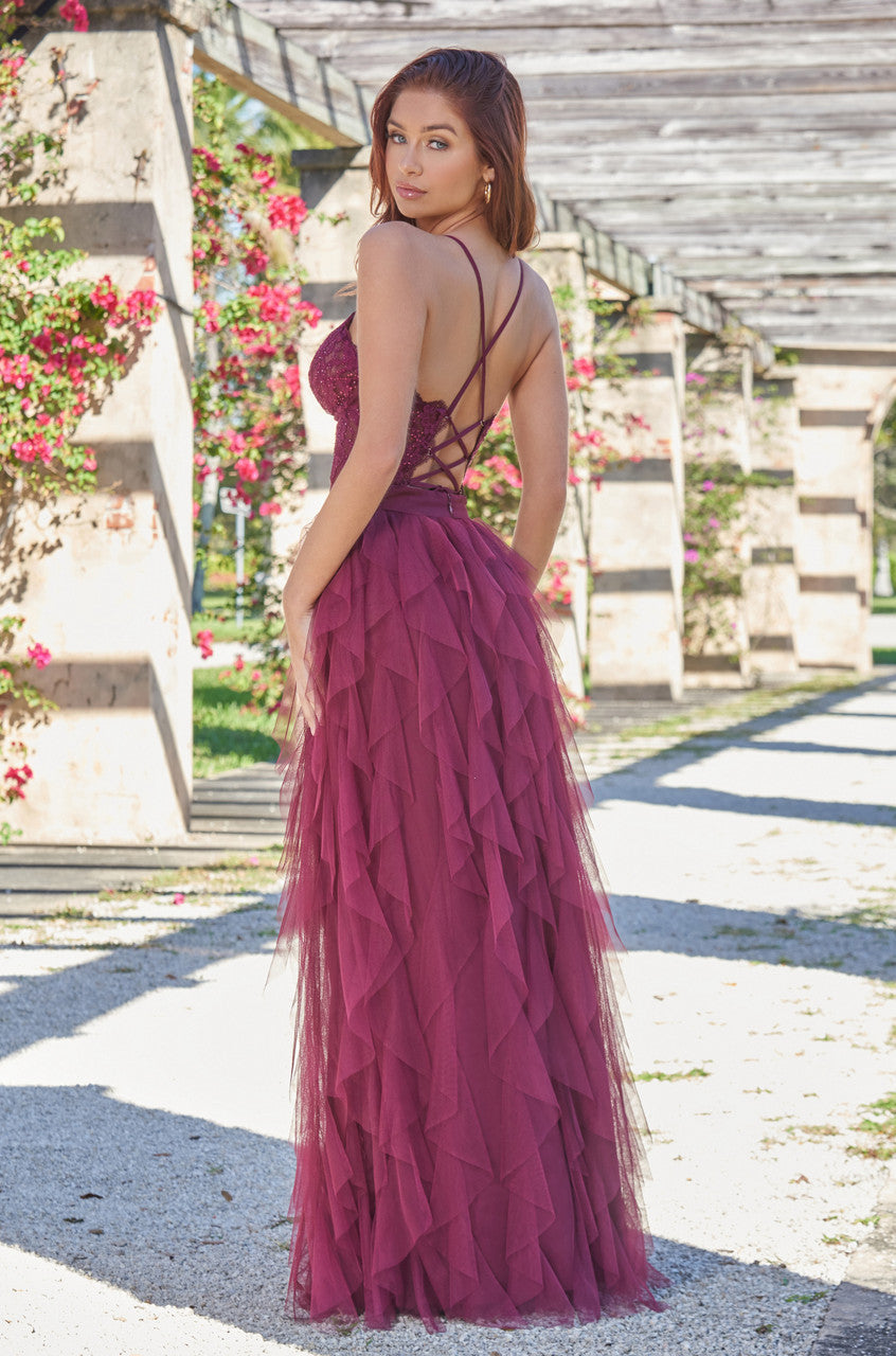 Dahlia Gown - Mulberry - Tulle & Lace Dress