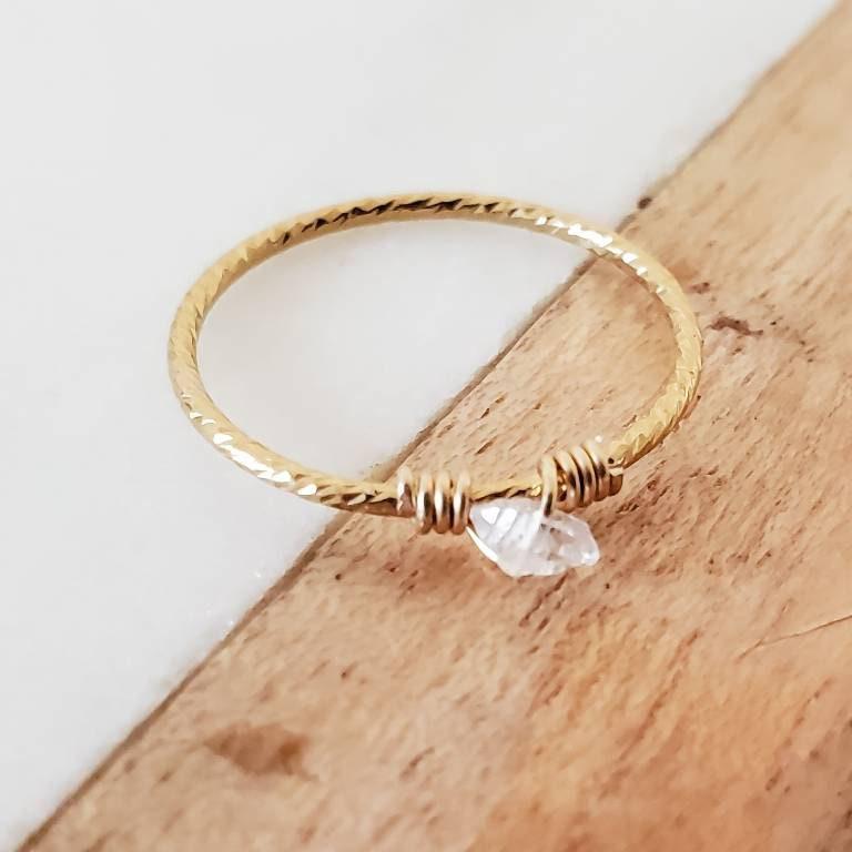Dainty Crystal Ring