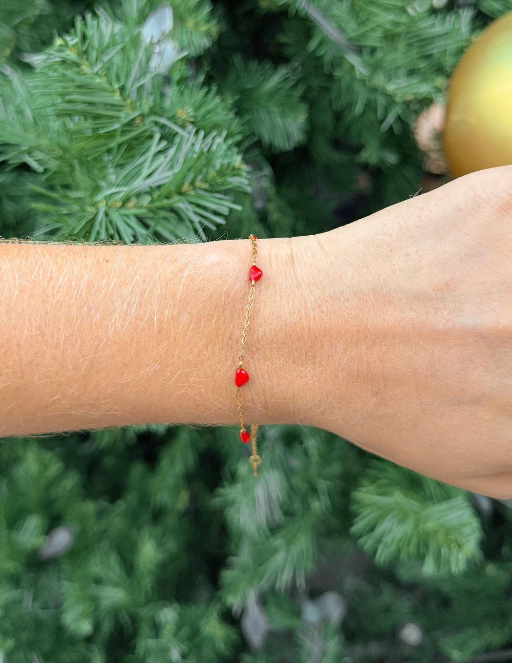 Dainty Love Link Chain Bracelet for Women Minimalist Gold Jewelry