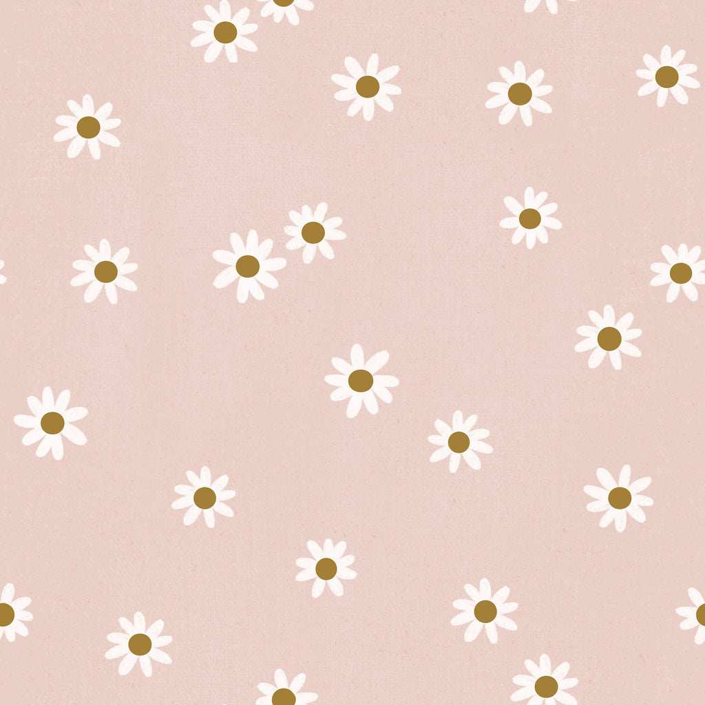 Camilla Floral Removable Wallpaper in Pink, White, and Brown
