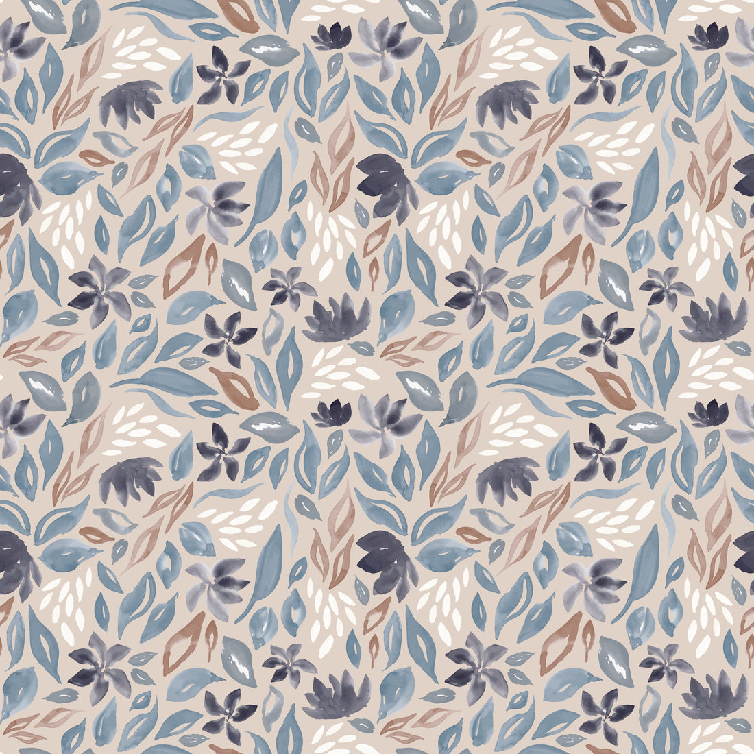 Daley Floral Removable Wallpaper in Sage Green and Terracotta