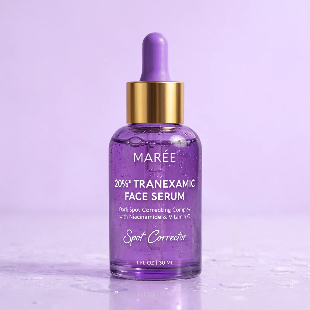 Bottle of Maree 20% Tranexamic Acid dark spot correcting face serum