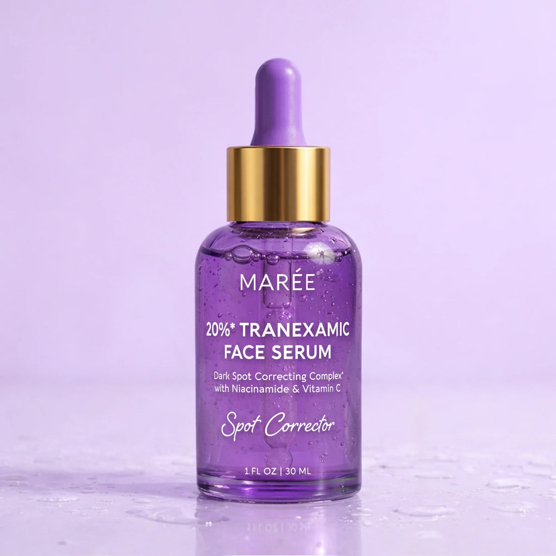 Bottle of Maree 20% Tranexamic Acid dark spot correcting face serum