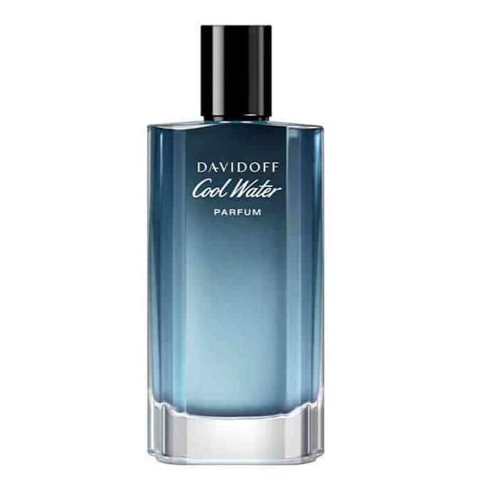 Davidoff Cool Water Parfum bottle in a blue gradient, 3.4 fl oz spray.