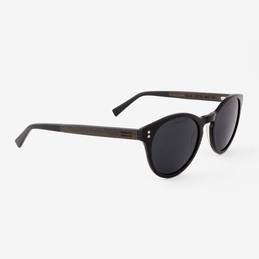 Davie Unisex Acetate & Wood Sunglasses - Blue, Black, Brown