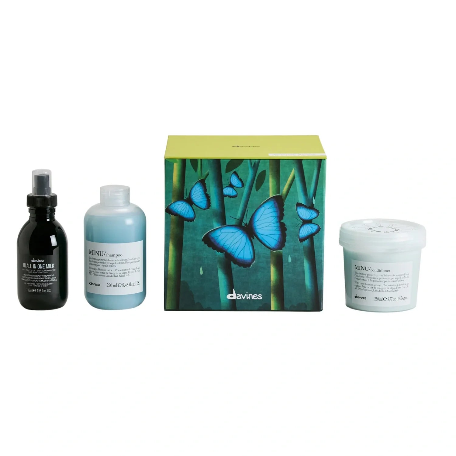 MINU Color-Protect Shampoo, Conditioner & OI All in One Milk Set
