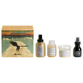 Davines Boreal Tundra NOUNOU Gift Set featuring shampoo, conditioner, and milk in minimalist gold and green packaging.