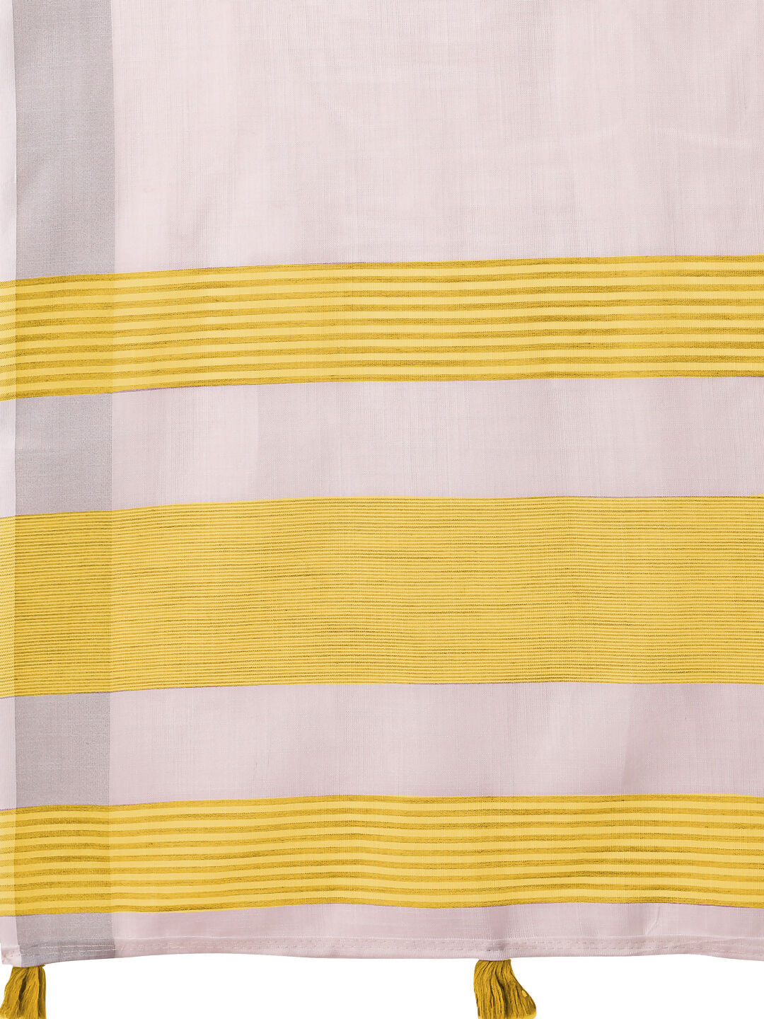 The White Loom White Linen Cotton Saree - Classic Ethnic Style