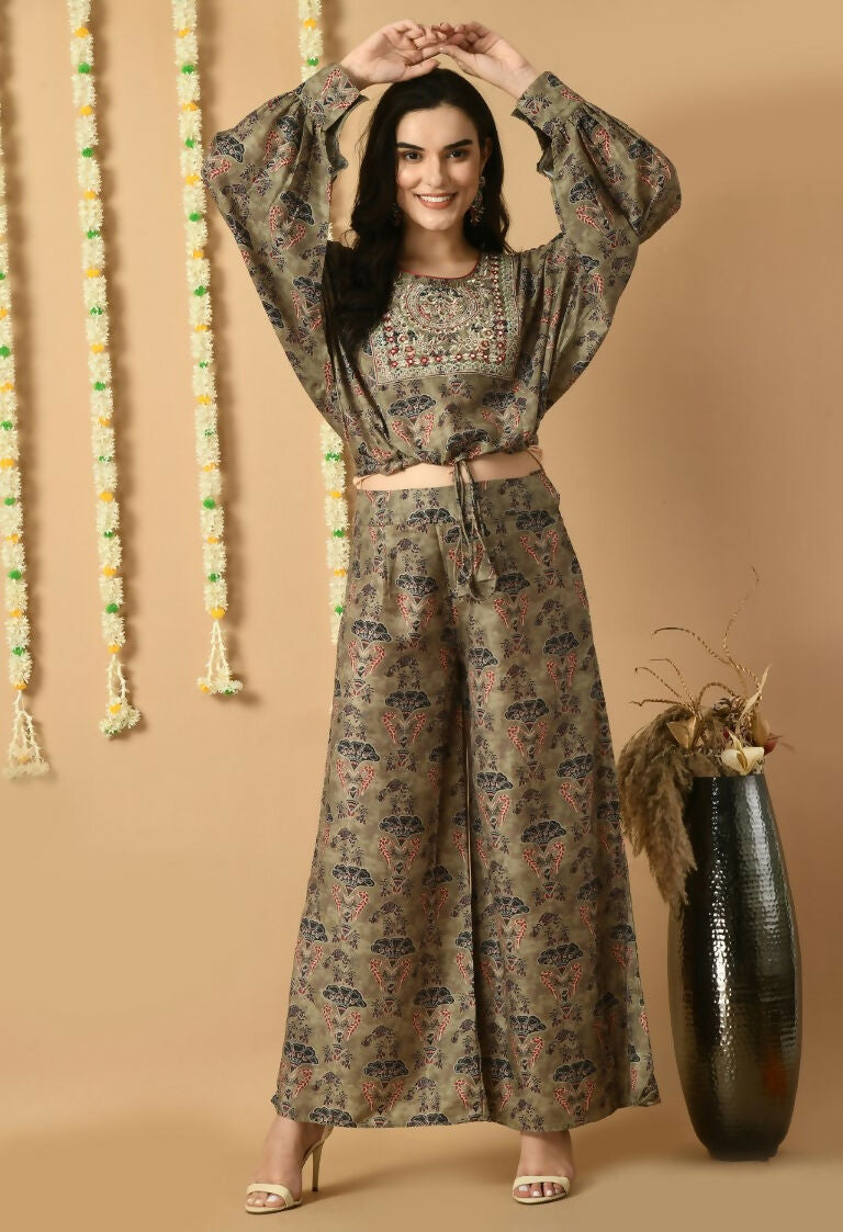 D.Green Maslin Kurta Set - Elegant 2-Piece Ethnic Wear
