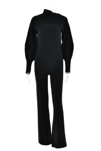 Winter Trendy Hooded Long Sleeve Knit Set (One Set)