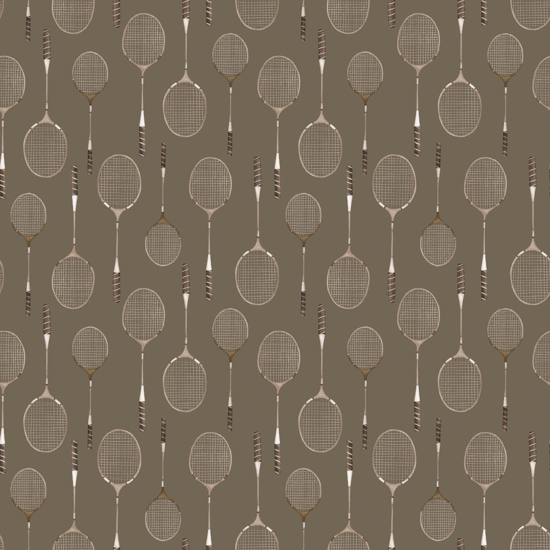 Decker Removable Wallpaper in Sage-Green, White and Brown