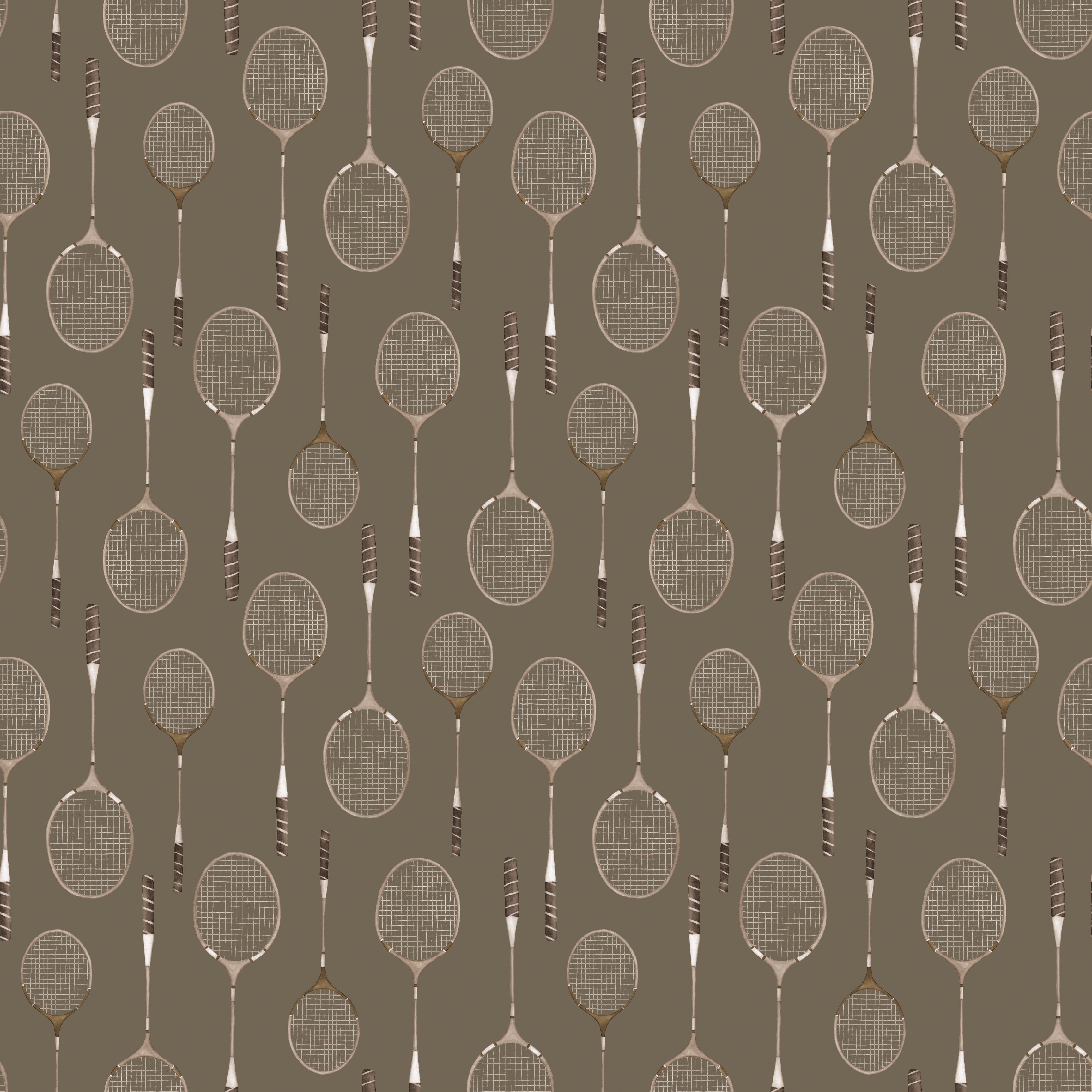Decker Removable Wallpaper in Sage-Green, White and Brown