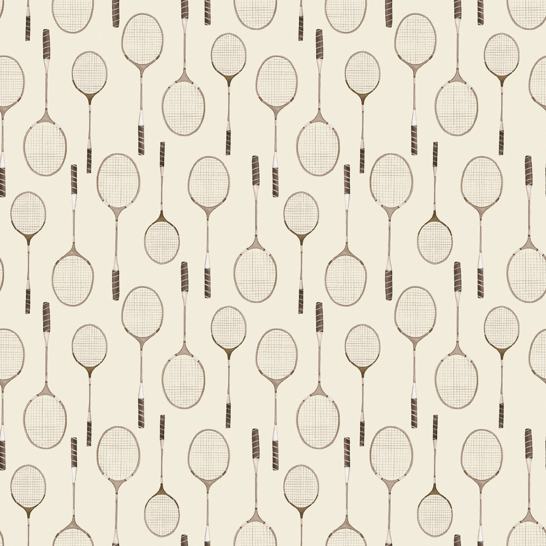 Decker Removable Wallpaper in Sage-Green, White and Brown