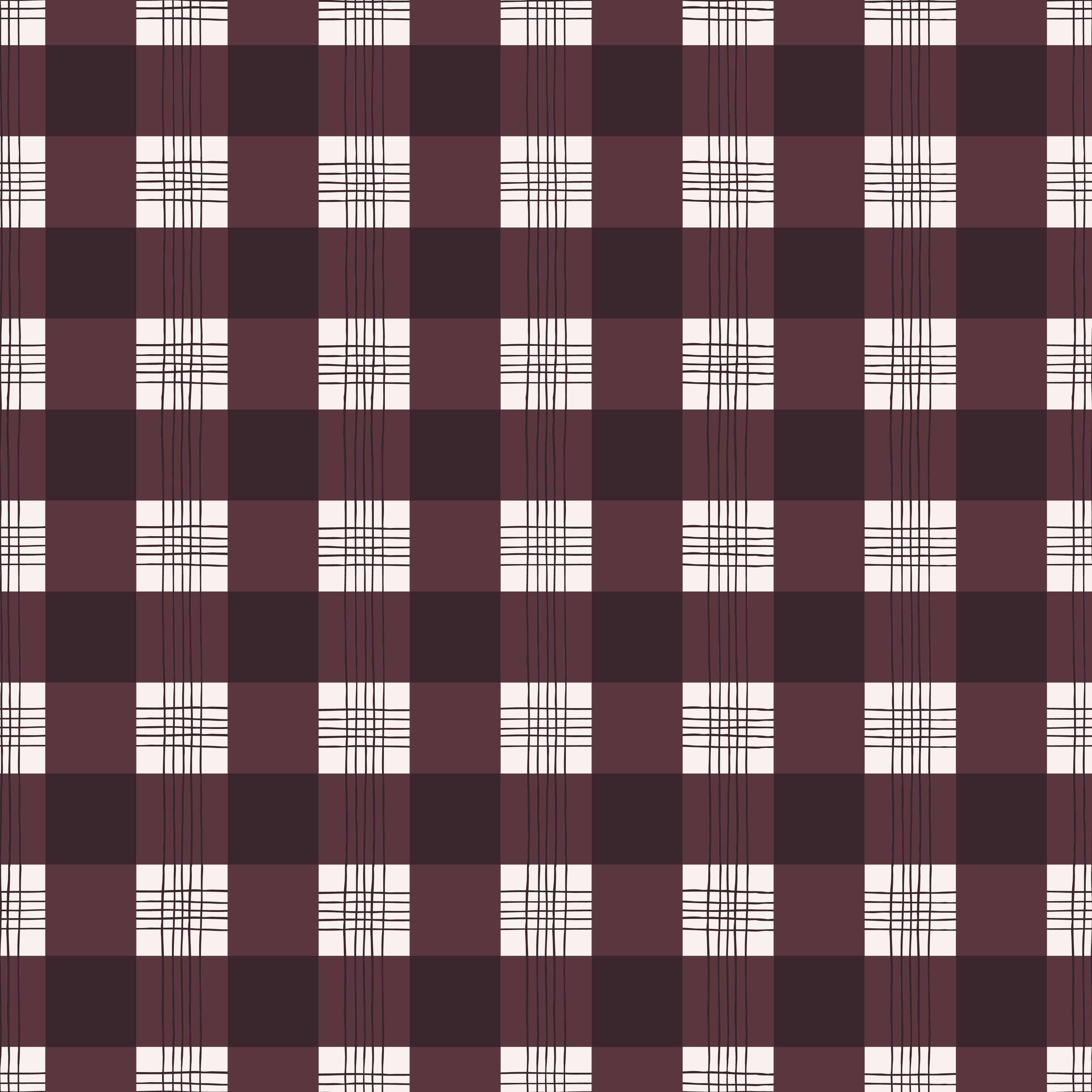 Declan Plaid Removable Wallpaper in Charcoal and Off-White