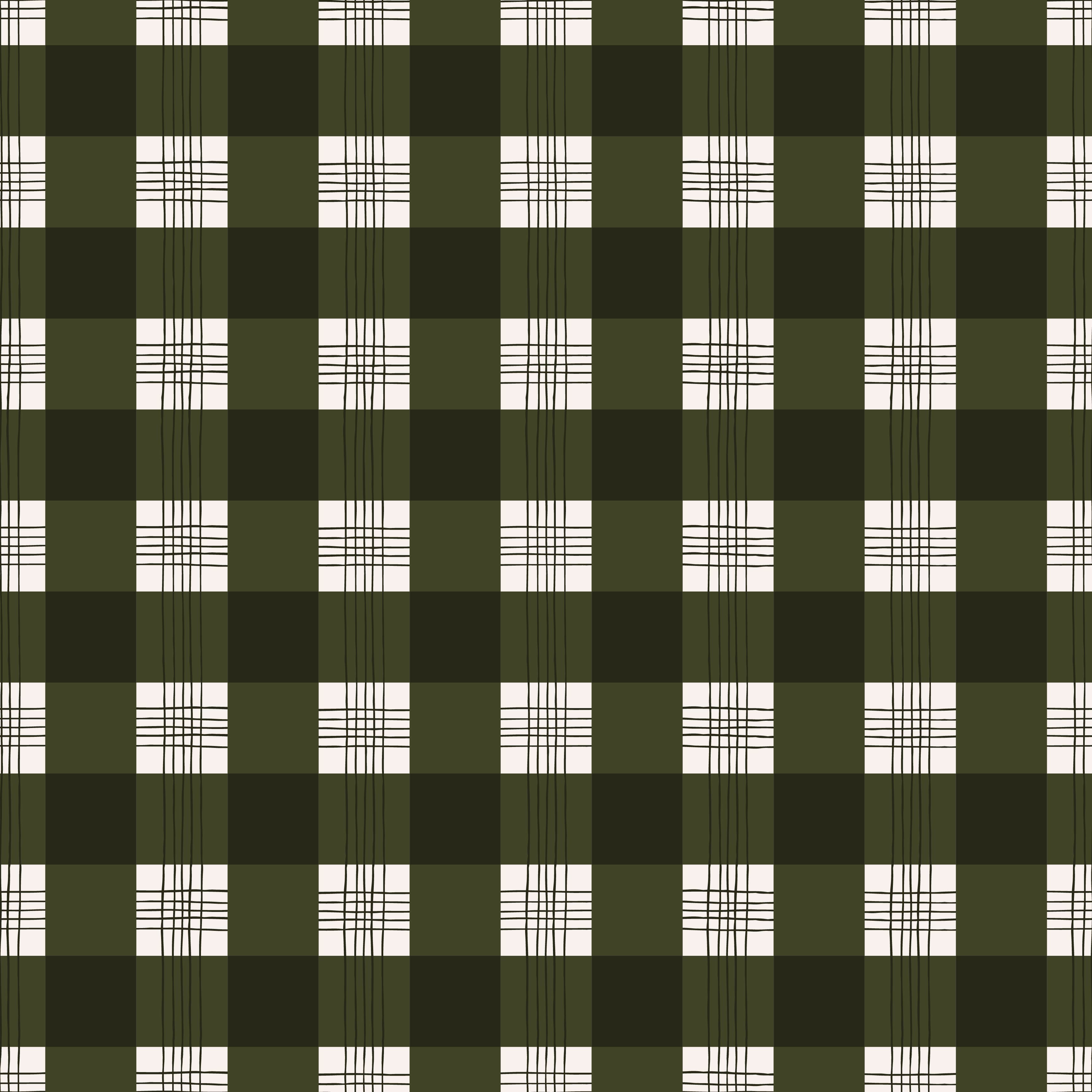 Declan Plaid Removable Wallpaper in Charcoal and Off-White