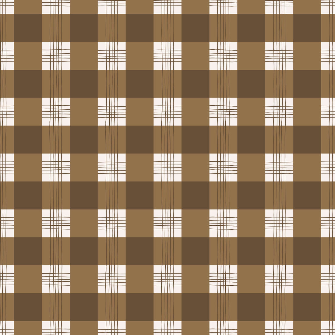 Declan Plaid Removable Wallpaper in Charcoal and Off-White