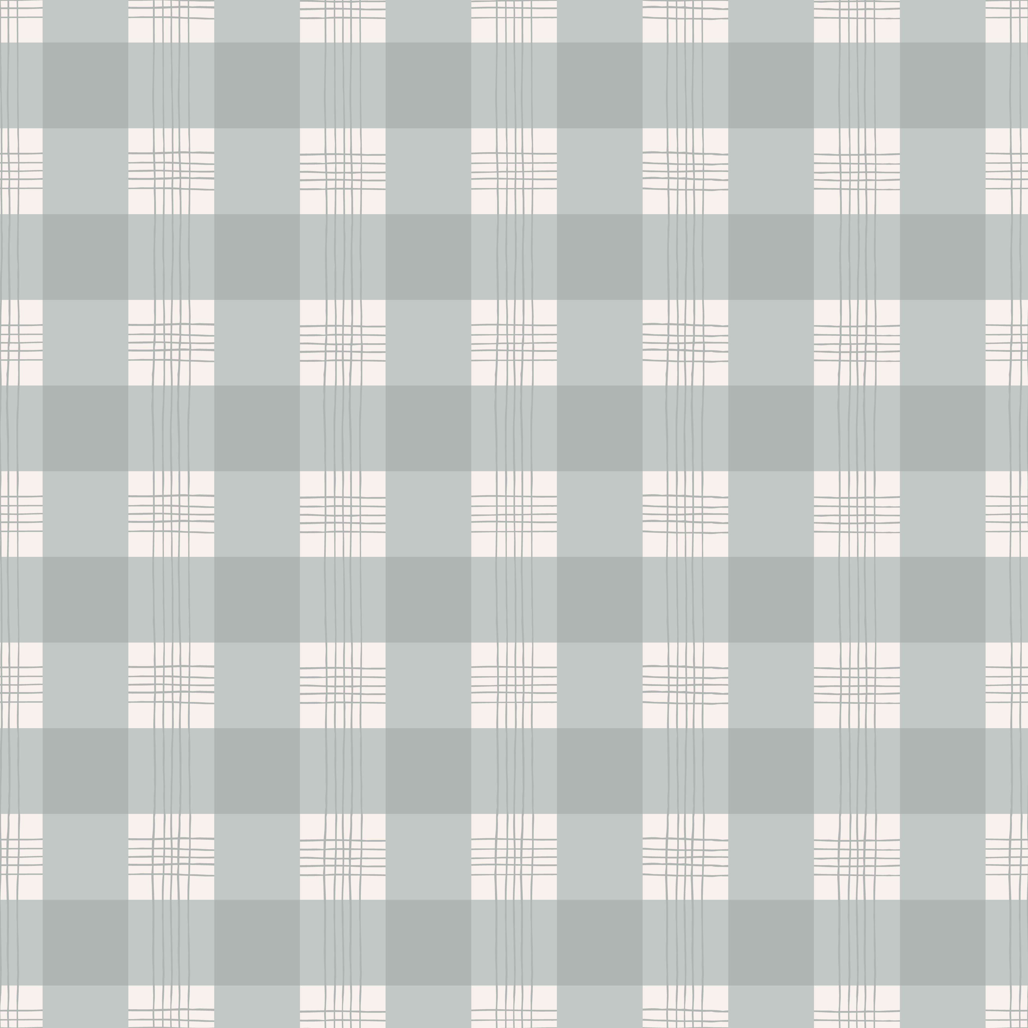 Declan Plaid Removable Wallpaper in Charcoal and Off-White