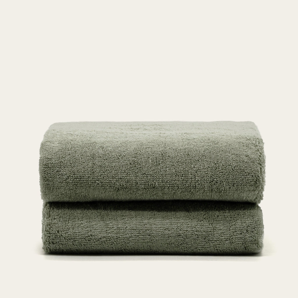 Deia 600 GSM Australian Cotton Bath Towel in Sage Green - Image 18