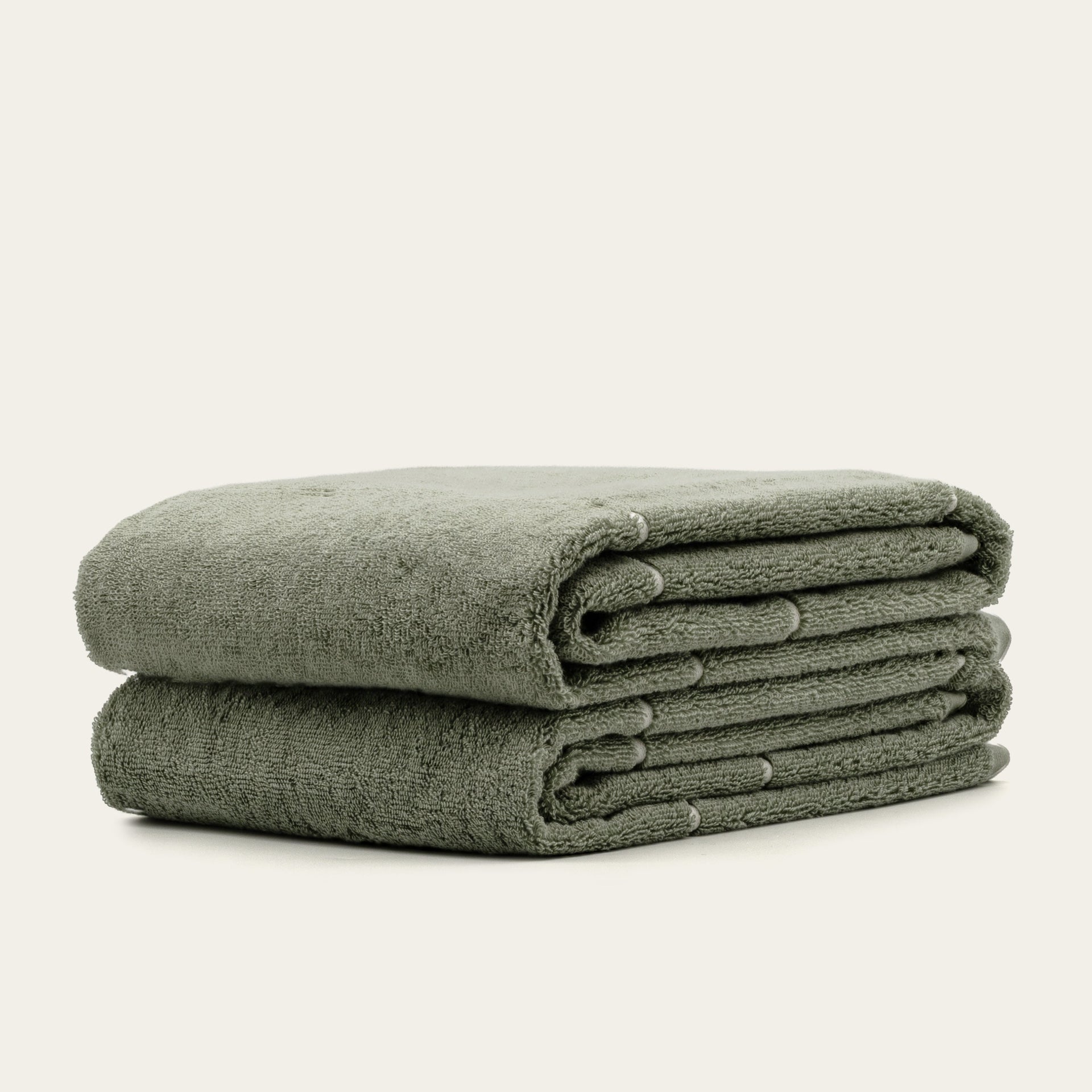 Deia 600 GSM Australian Cotton Bath Towel in Sage Green - Image 21