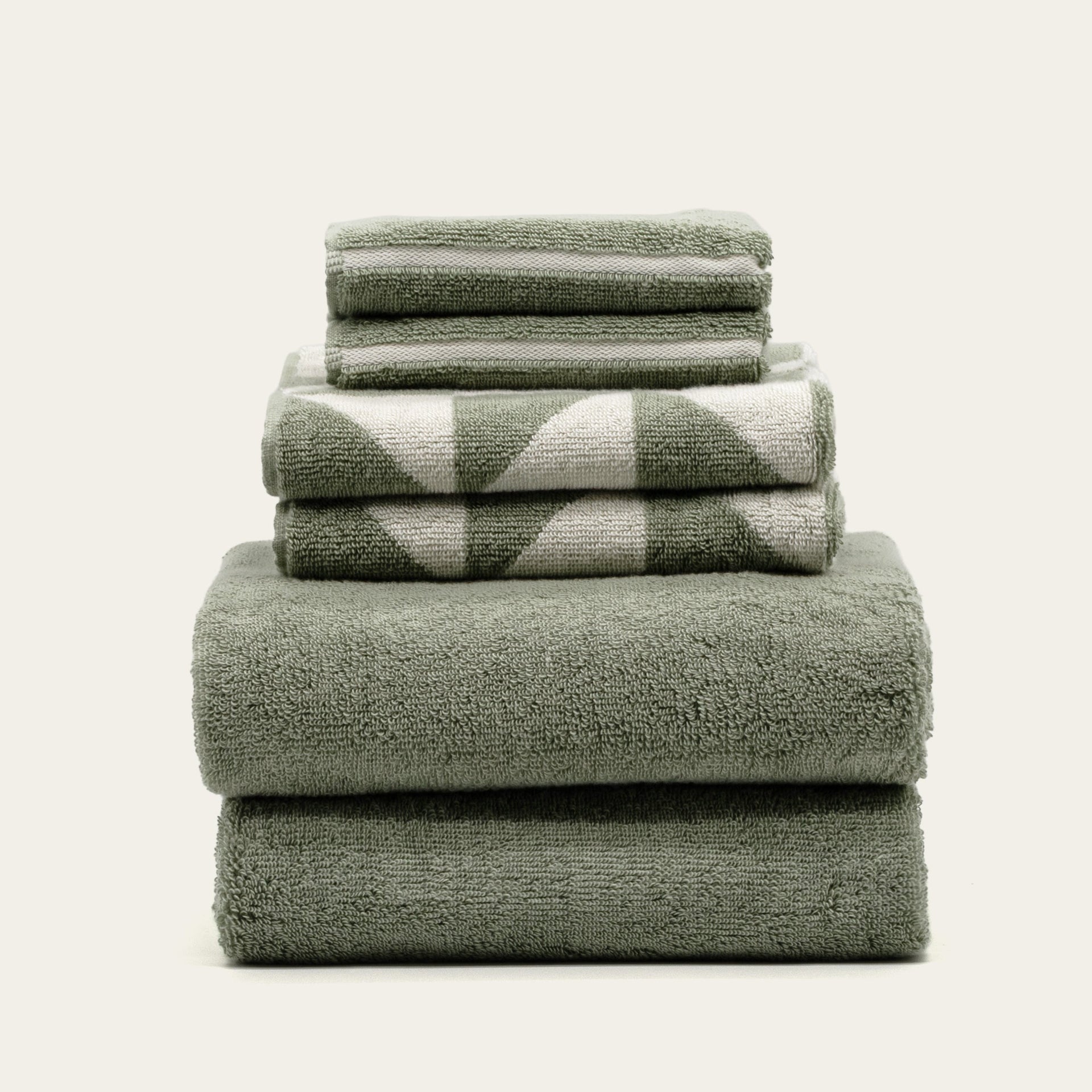 Deia 600 GSM Australian Cotton Bath Towel in Sage Green - Image 10