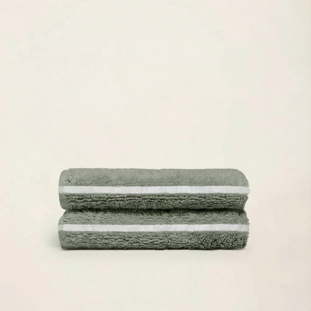 Deia 600 GSM Australian Cotton Bath Towel in Sage Green - Image 29