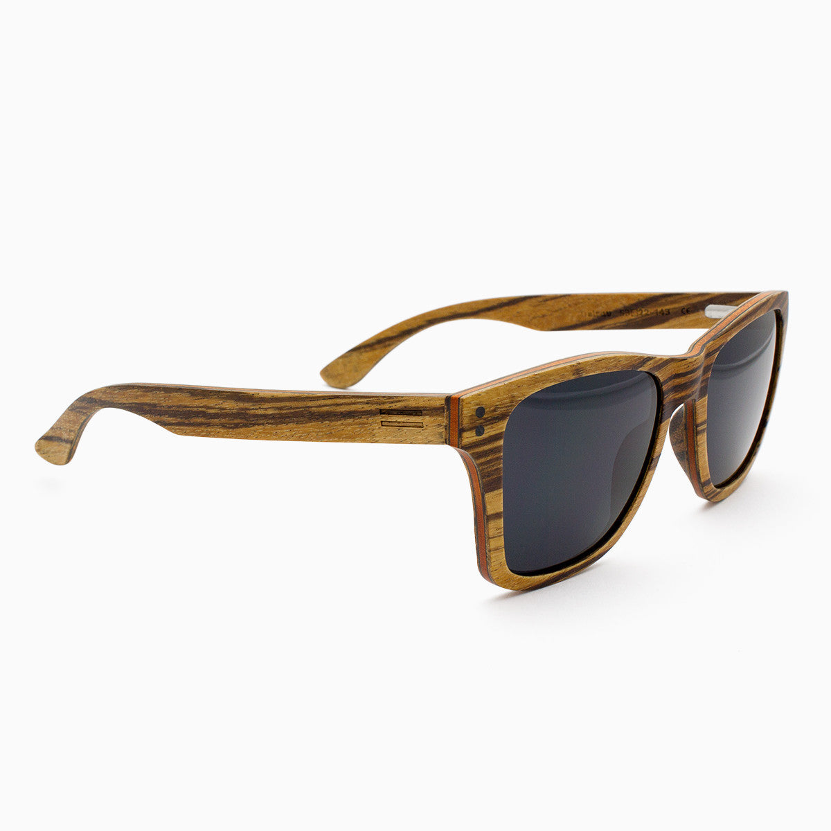 Delray Wood and Carbon Fiber Minimalist Sunglasses - Brown