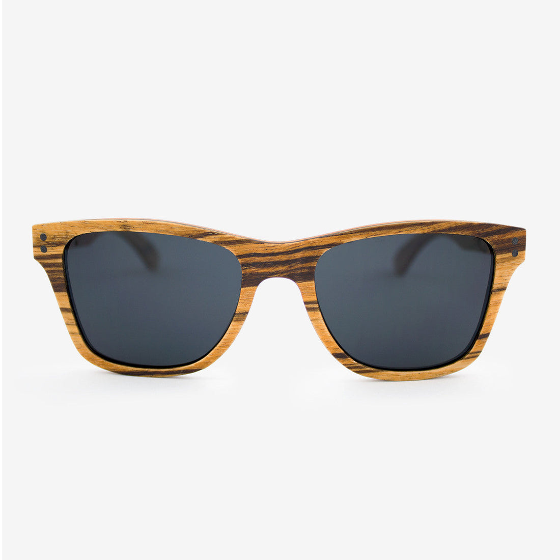 Tommy Owens Delray wood frame sunglasses featuring a natural grain finish and contemporary design.