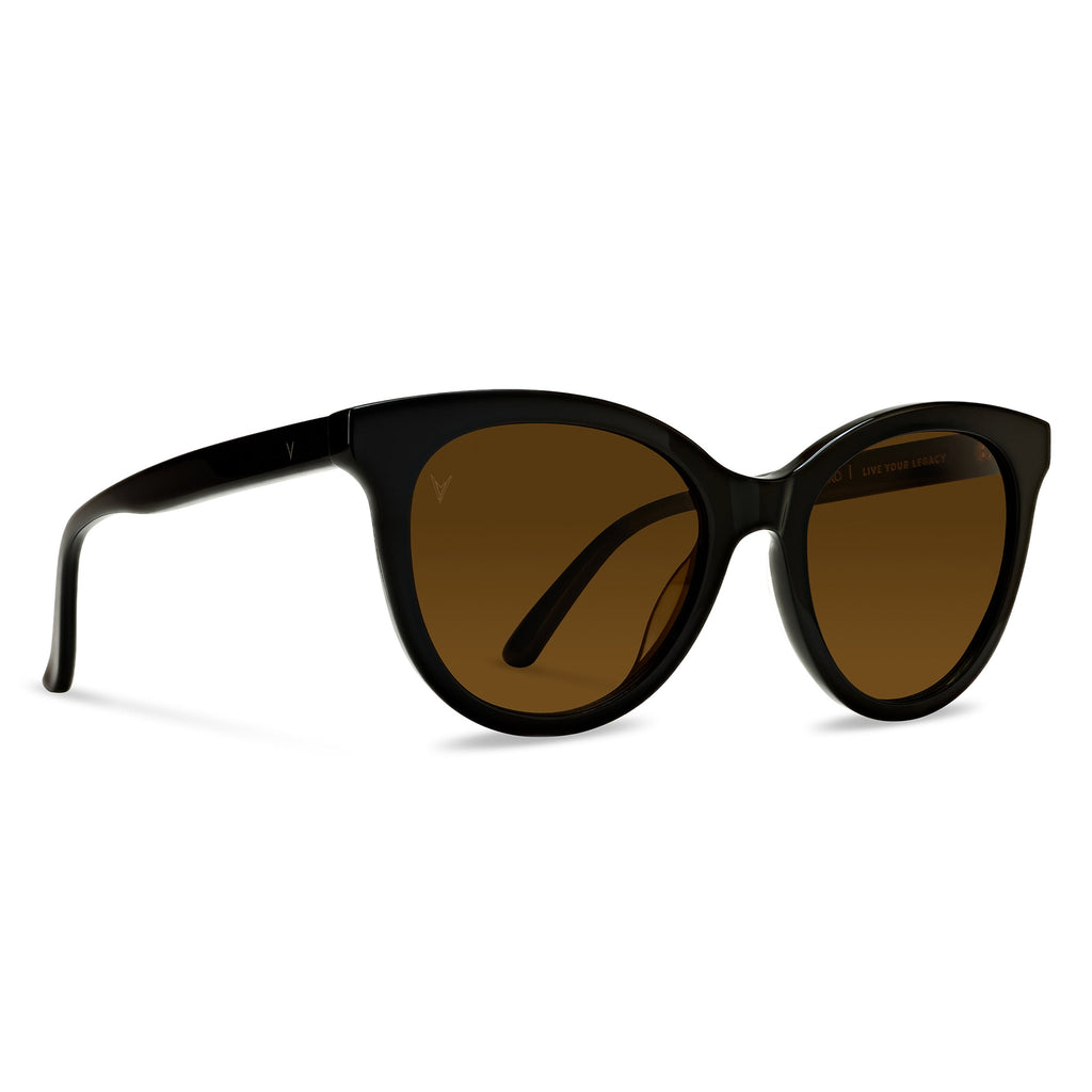 The Demi Cat-Eye Sunglasses in Jet Black