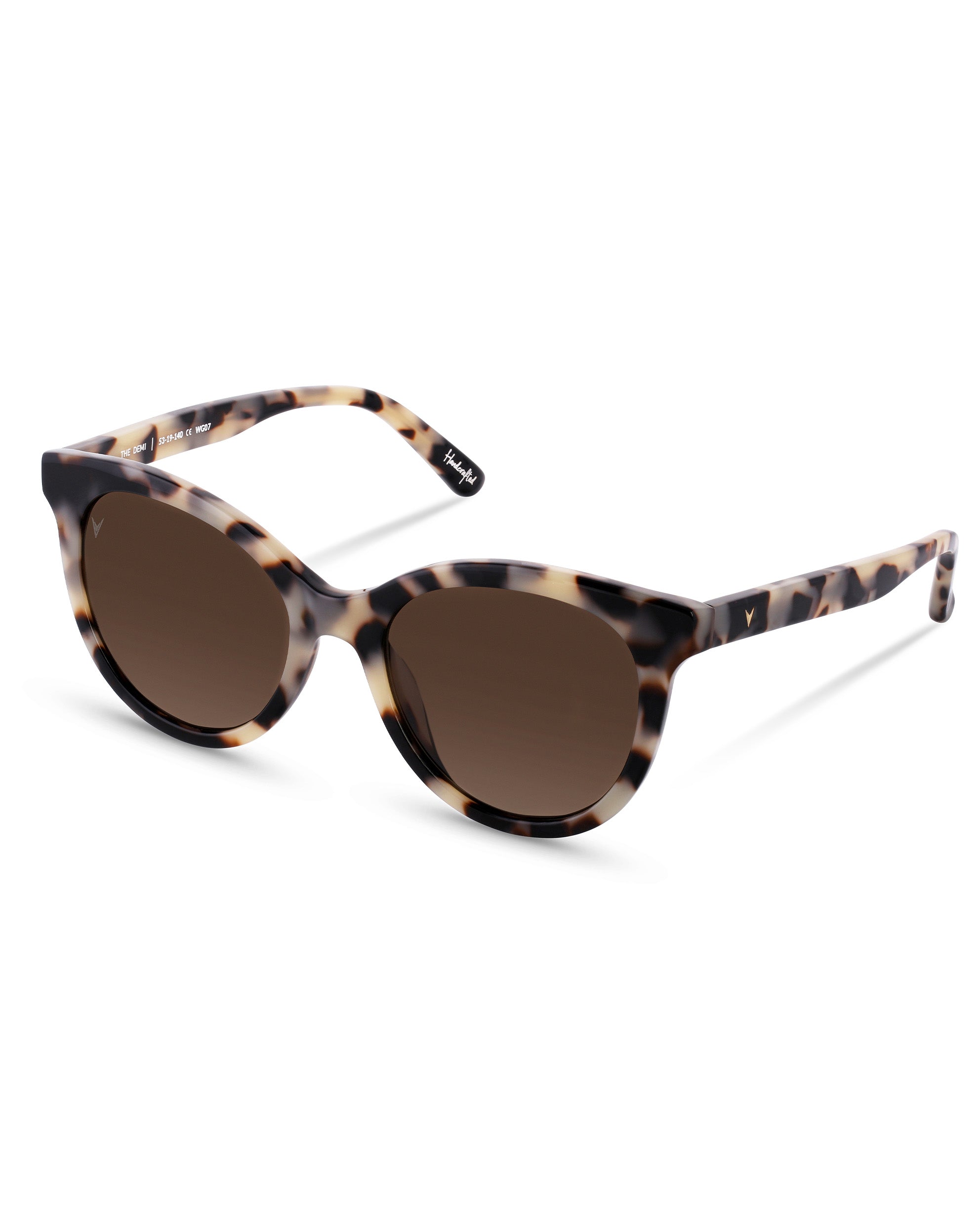 The Demi Ivory Tort Cat-Eye Polarized Sunglasses