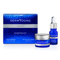 DermYoung I-GENESIS Youth Discovery Set containing youth essence, illumine oil, and facial mask.