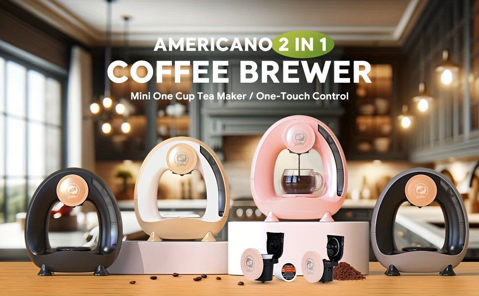 2-in-1 Single Serve Coffee Maker for K-Cup Pods and Ground Coffee
