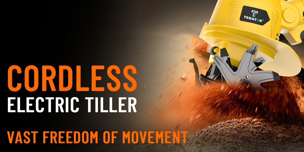 20V Cordless Garden Tiller and Cultivator for Soil Aeration