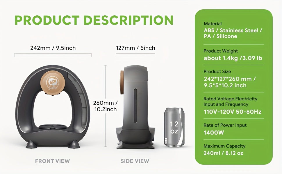 2-in-1 Single Serve Coffee Maker for K-Cup Pods and Ground Coffee