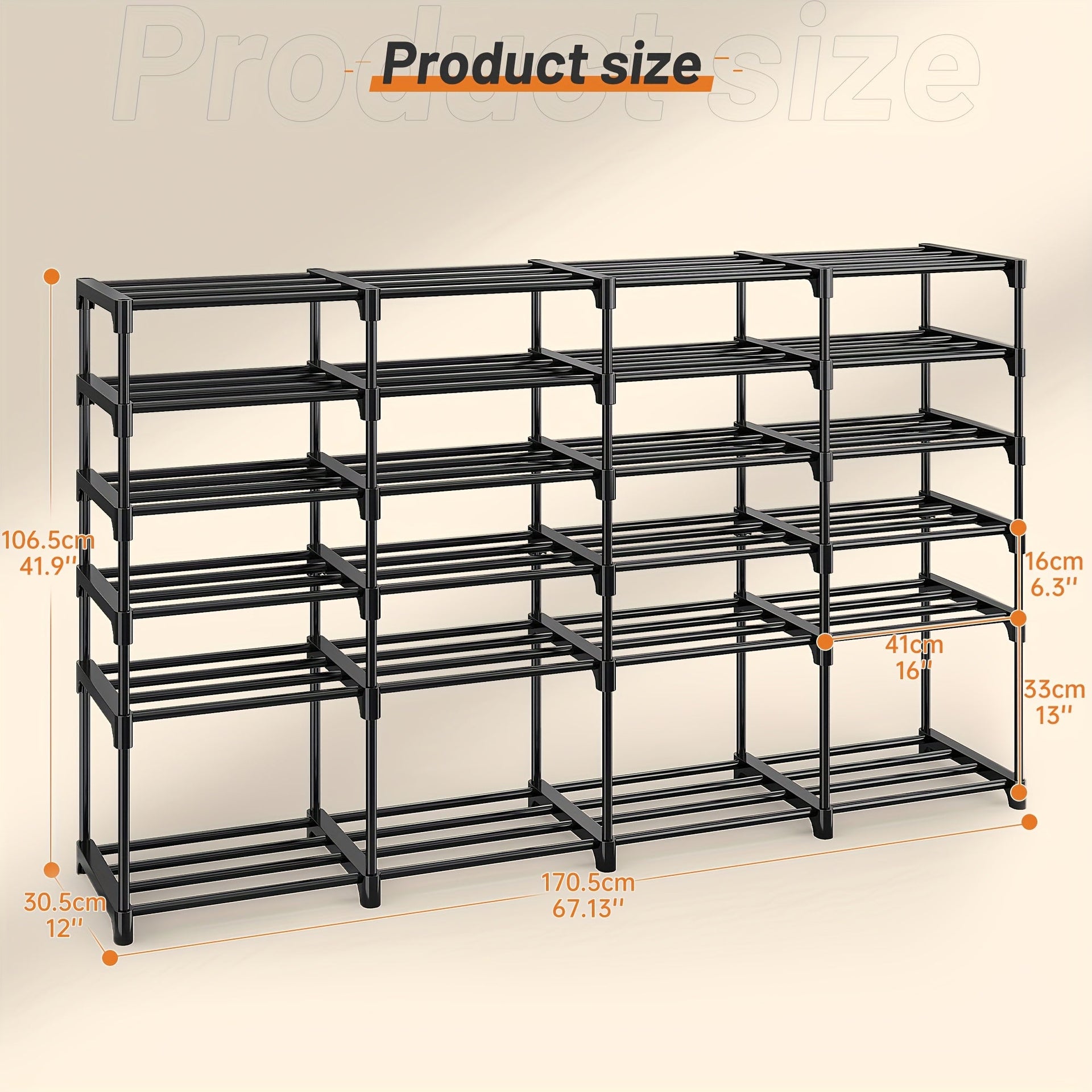 Stackable Shoe Rack and Bookshelf Freestanding Storage Organizer