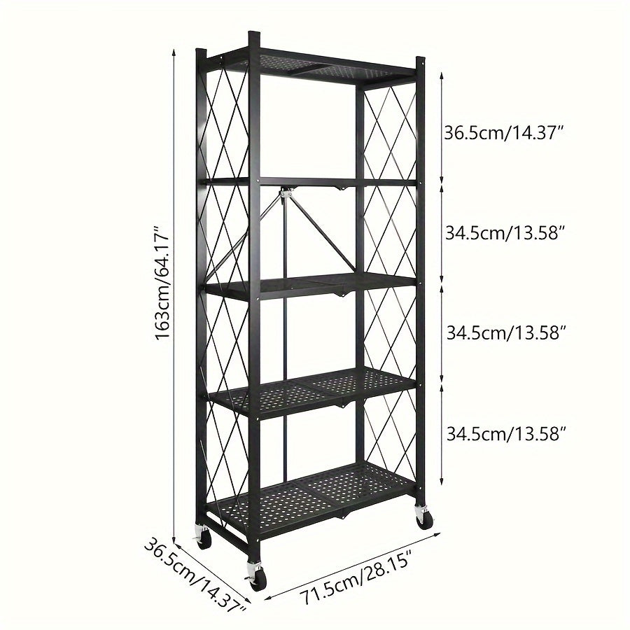 Heavy-Duty Metal Shelving Unit Storage Rack