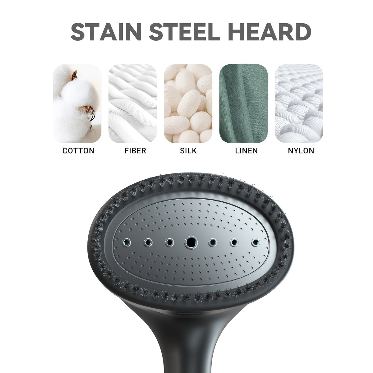 1100W Handheld Garment Steamer Fast Heat Clothes Steam Iron 300ml Tank