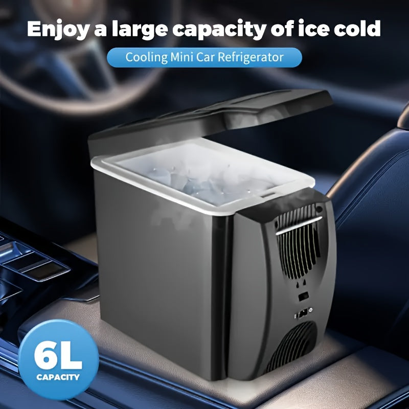 6L Portable Car Refrigerator Cooler & Warmer Mini Fridge Travel