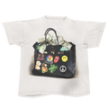 Designer Bag Graphic Print Streetwear T-Shirt in Heavyweight Cotton