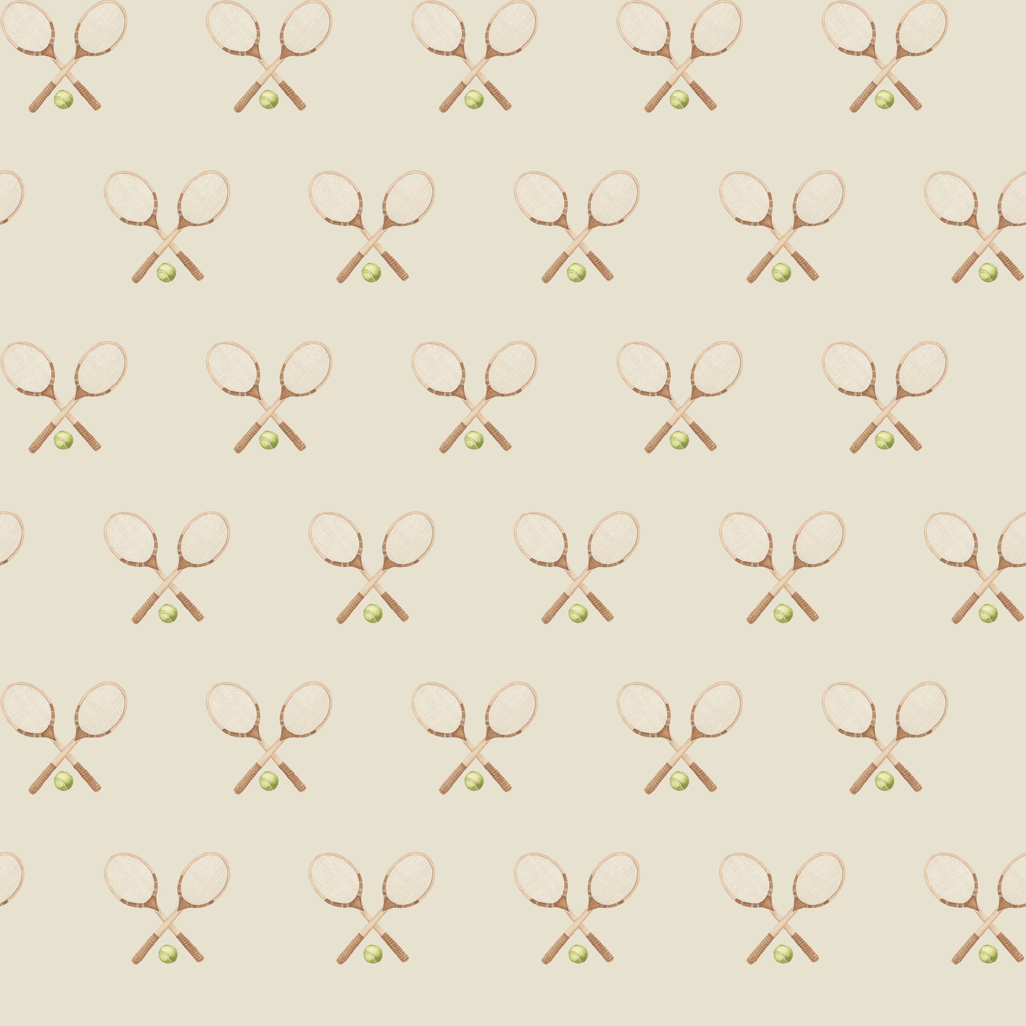 Deuce Wallpaper: Preppy Vintage-Inspired Sage, Pink & Beige Decor