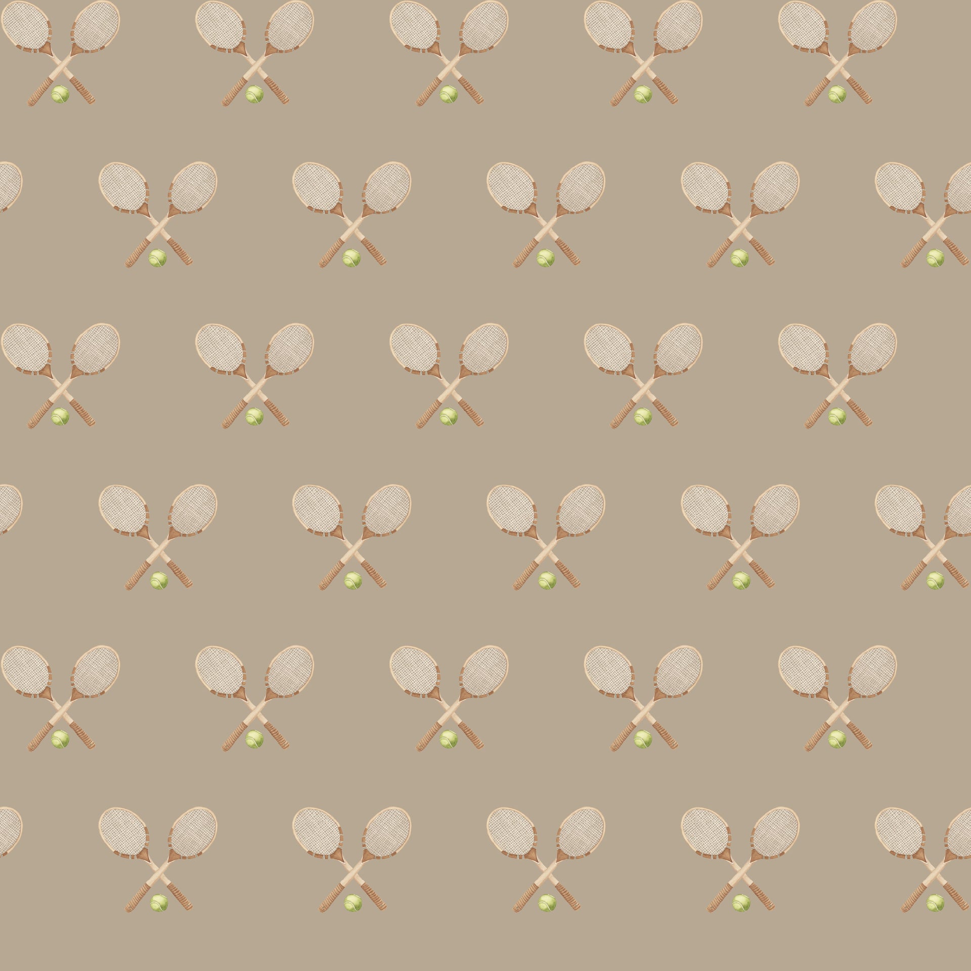 Deuce Wallpaper: Preppy Vintage-Inspired Sage, Pink & Beige Decor