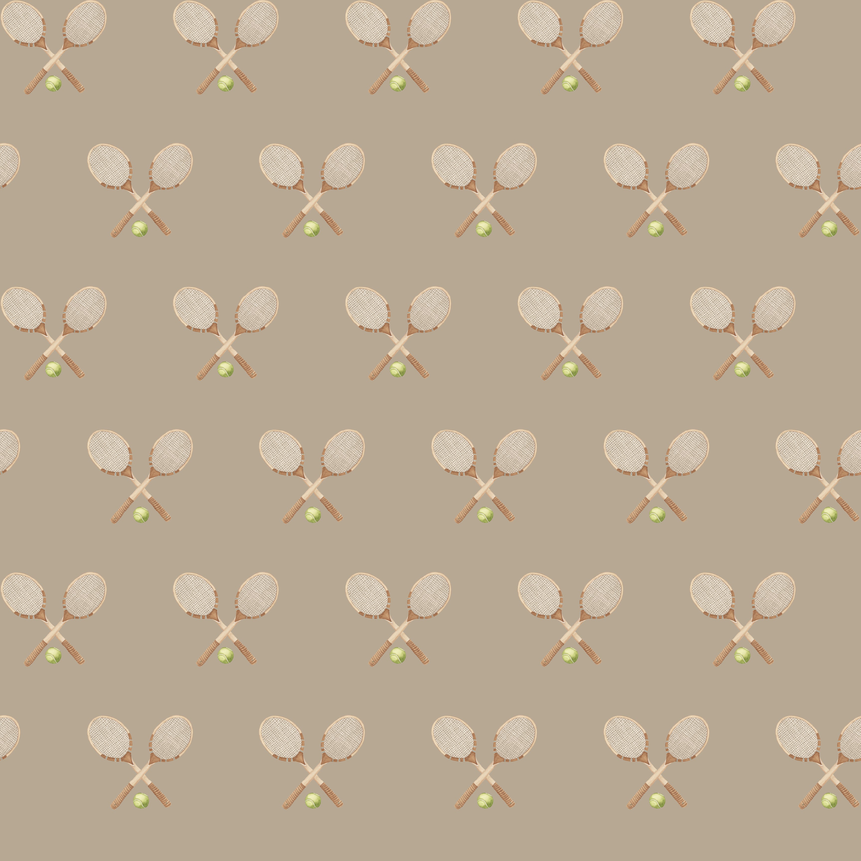 Deuce Wallpaper: Preppy Vintage-Inspired Sage, Pink & Beige Decor