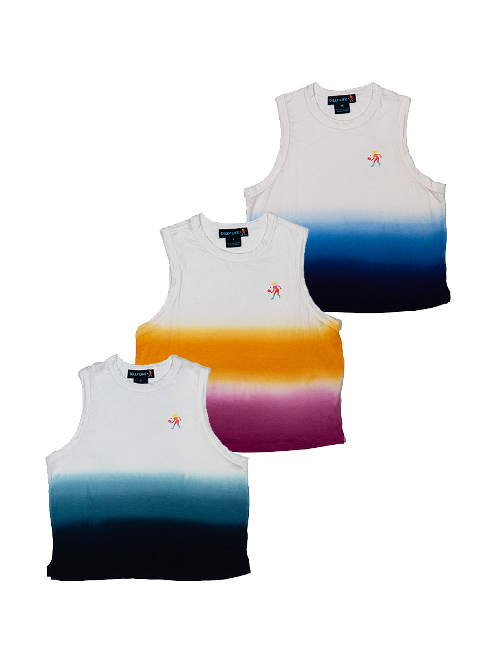 Women's Dip Dye Performance Tank Top for Workout and Yoga - Image 3