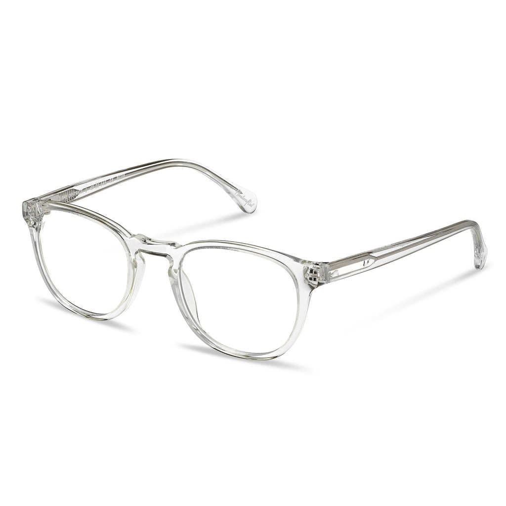 District Blue Light Glasses - Crystal Round Frames