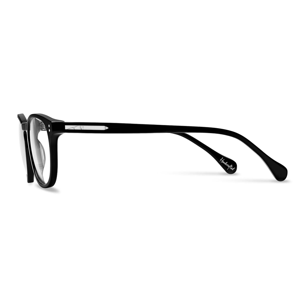 District Blue Light Glasses - Jet Black Round Frames