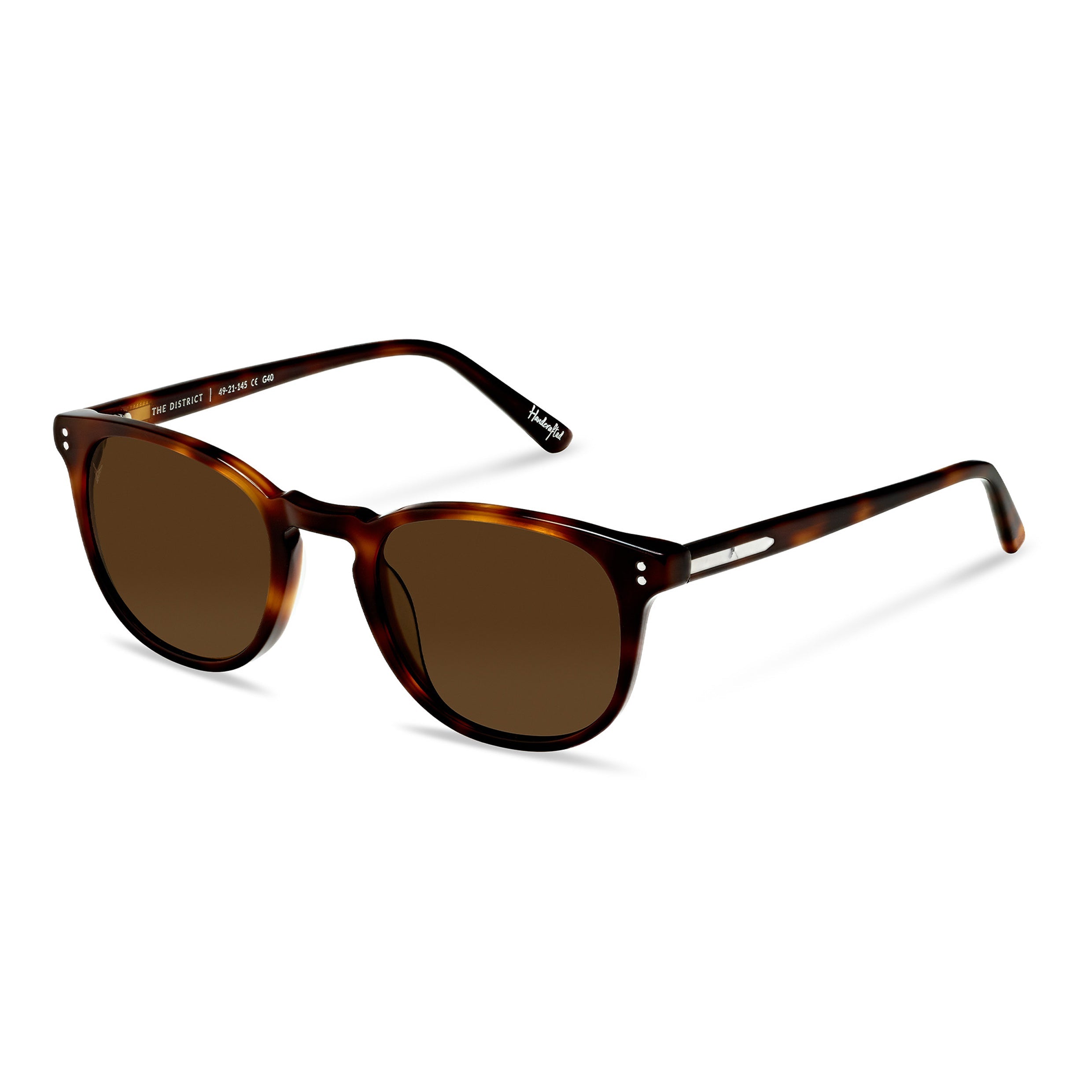 The District II Round Sunglasses in Rye Tort