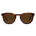The District II round sunglasses in Rye Tort pattern